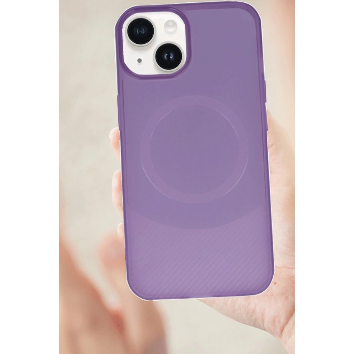 İphone 14 Kılıf Maya Karbon Kapak - Lacivert