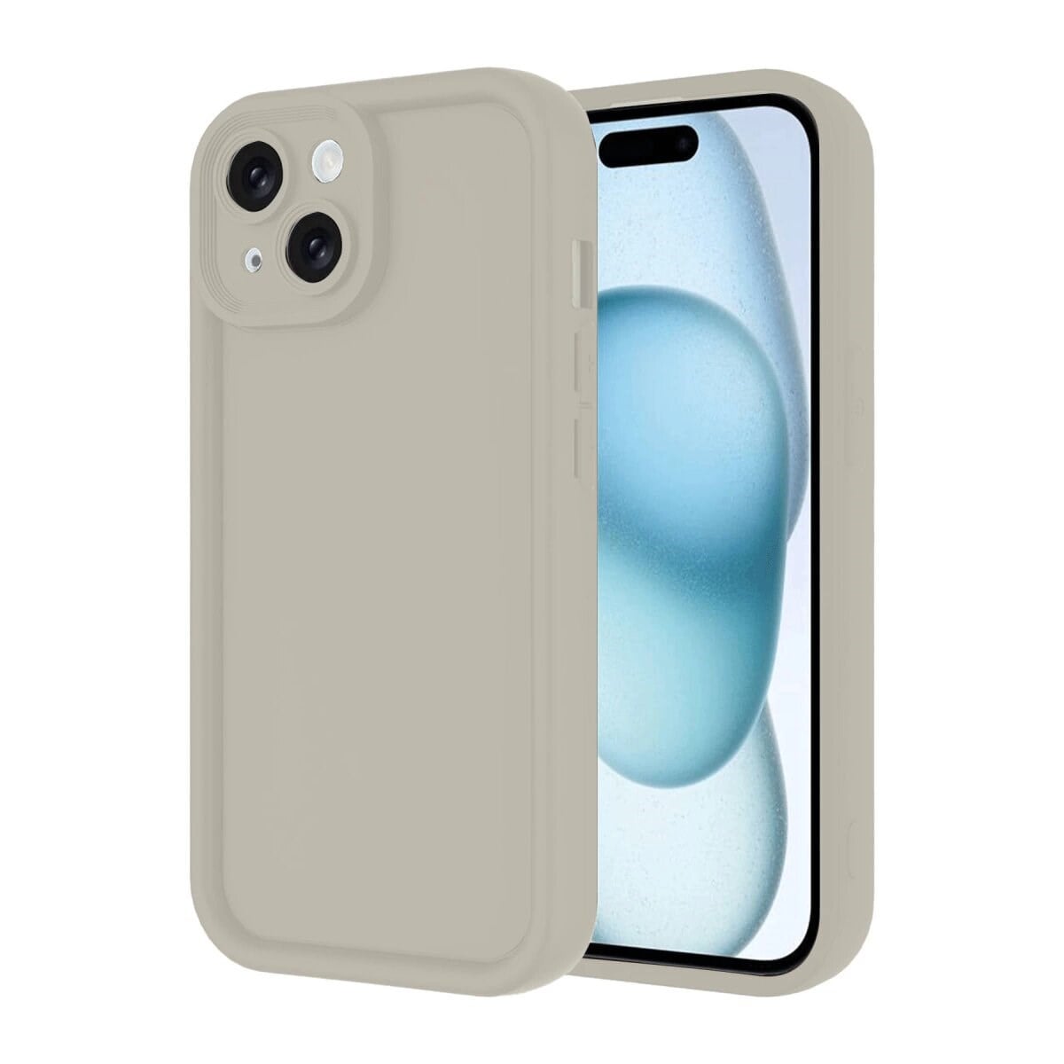İphone 14 Kılıf Viera Silikon - Krem