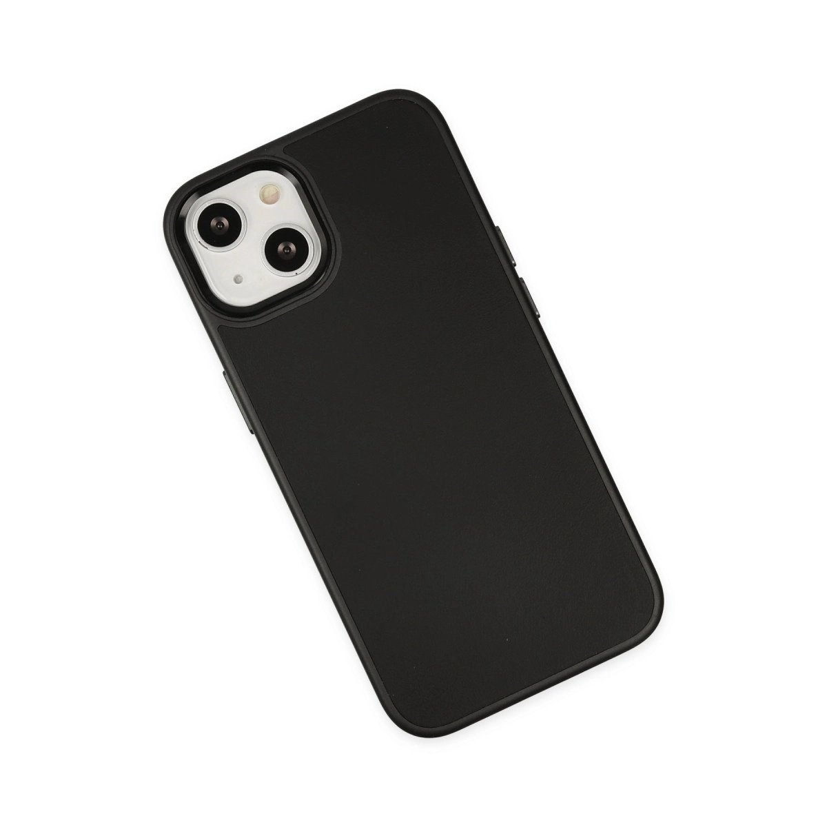 İphone 14 Plus Kılıf Asya Deri Silikon - Siyah