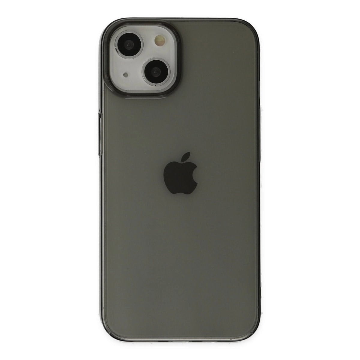 İphone 14 Plus Kılıf Pc Sert Şeffaf Kapak - Siyah