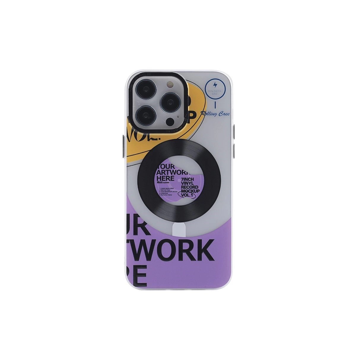 İphone 14 Pro Kılıf Apollo Magneticsafe Desenli Kapak - Apollo Şeffaf - 6