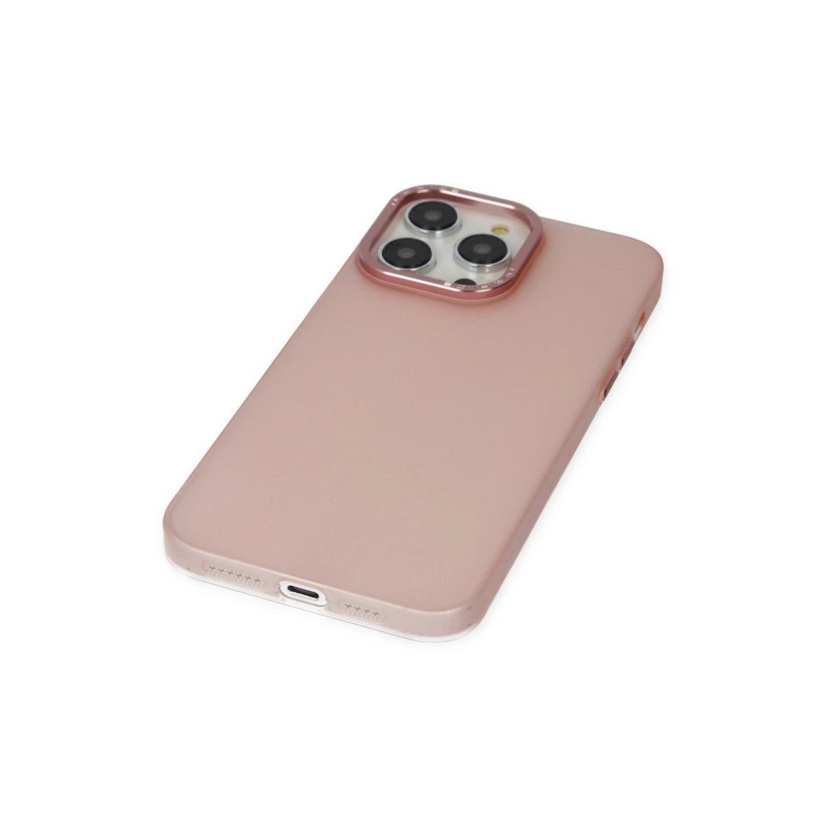 İphone 14 Pro Kılıf Modos Metal Kapak - Pembe