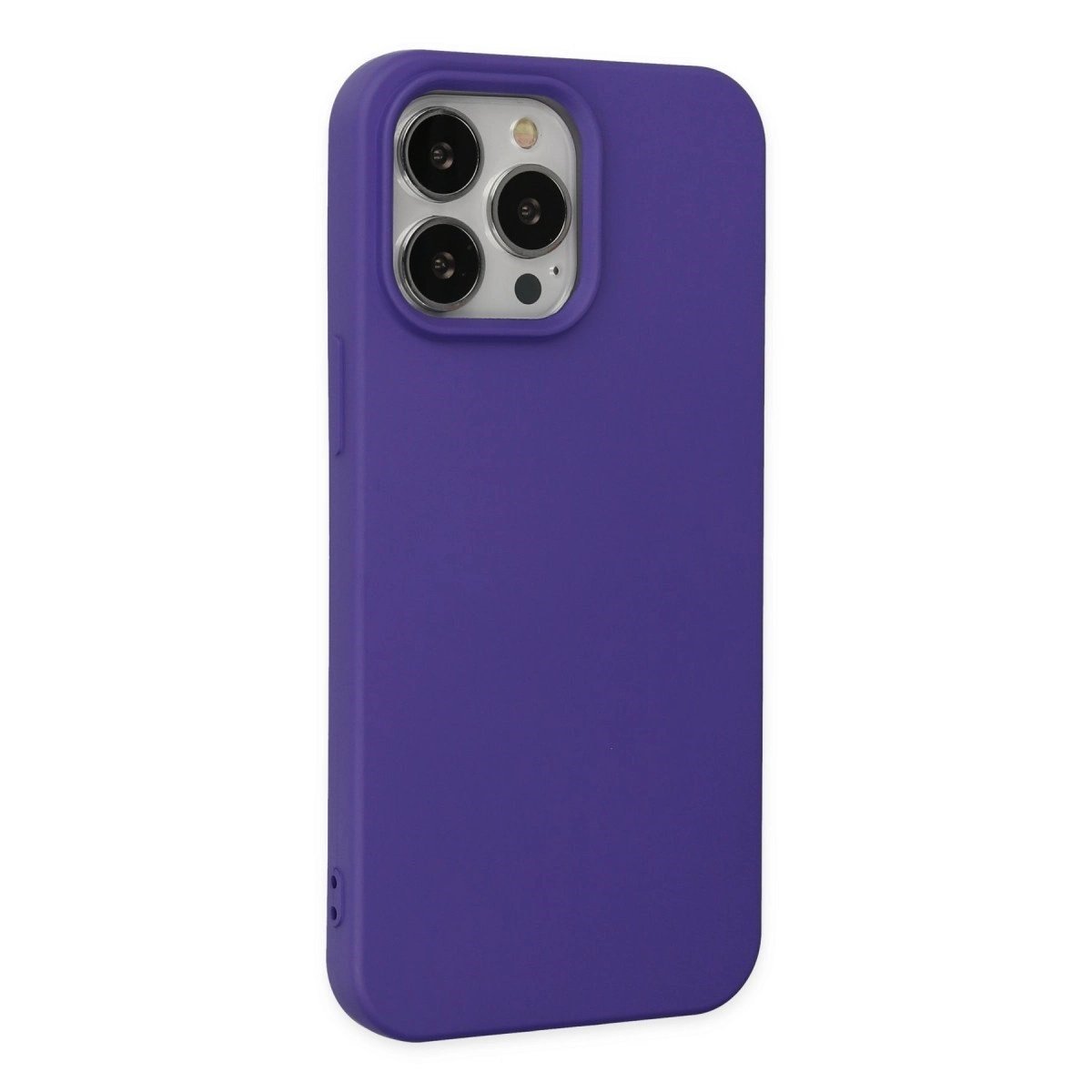 İphone 14 Pro Kılıf Nano İçi Kadife Silikon - Mor