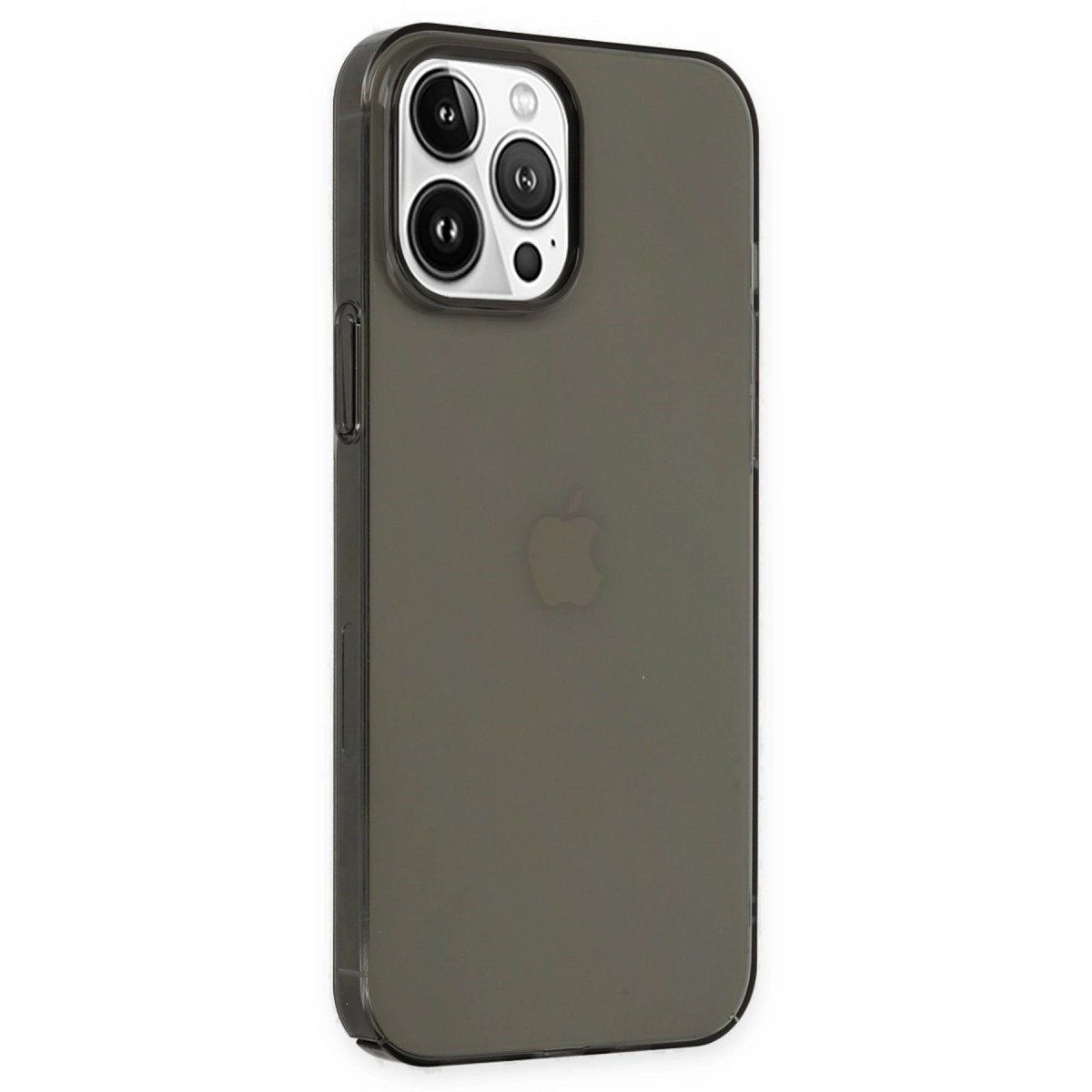 İphone 14 Pro Kılıf Pc Sert Şeffaf Kapak - Siyah