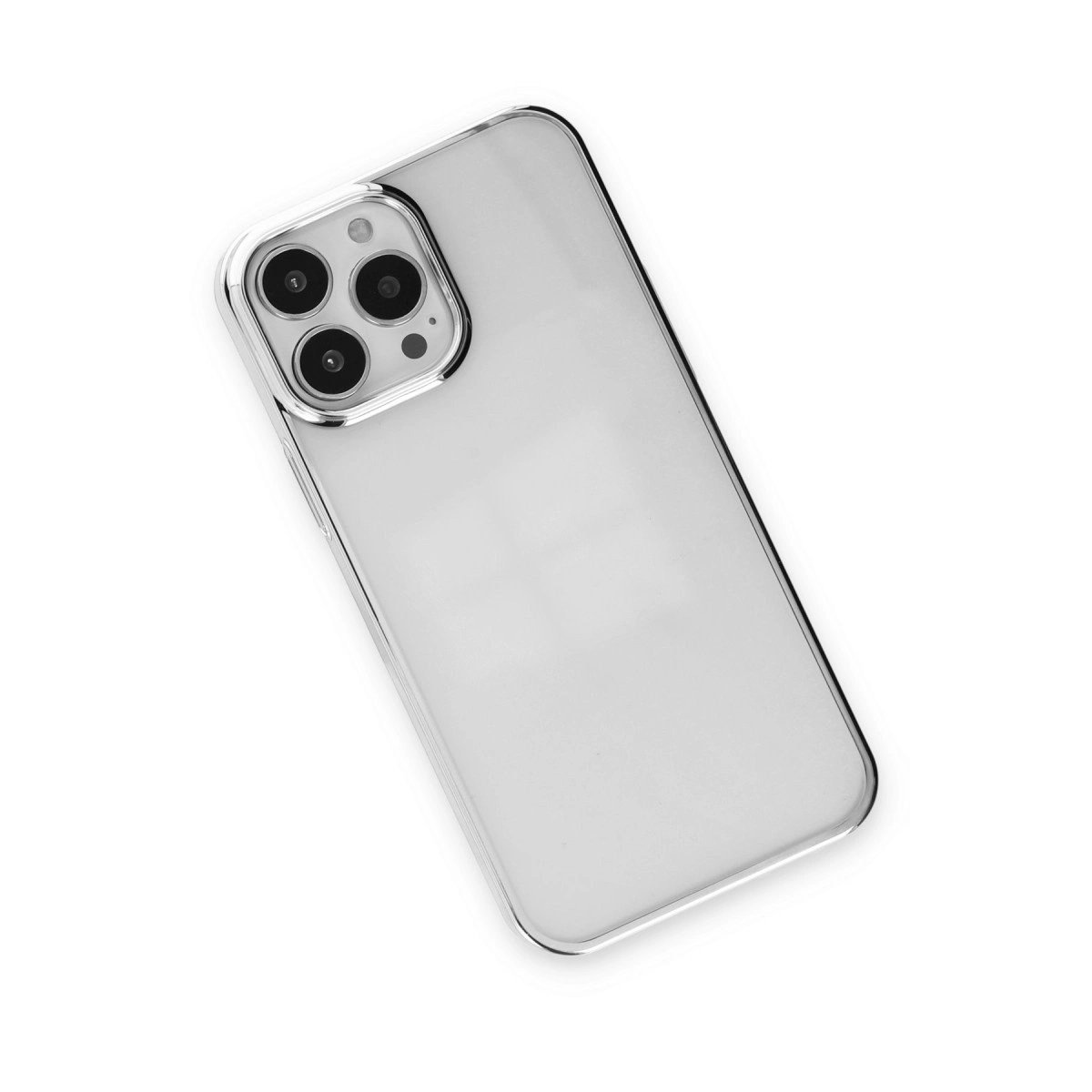 İphone 14 Pro Max Kılıf Element Silikon - Gümüş
