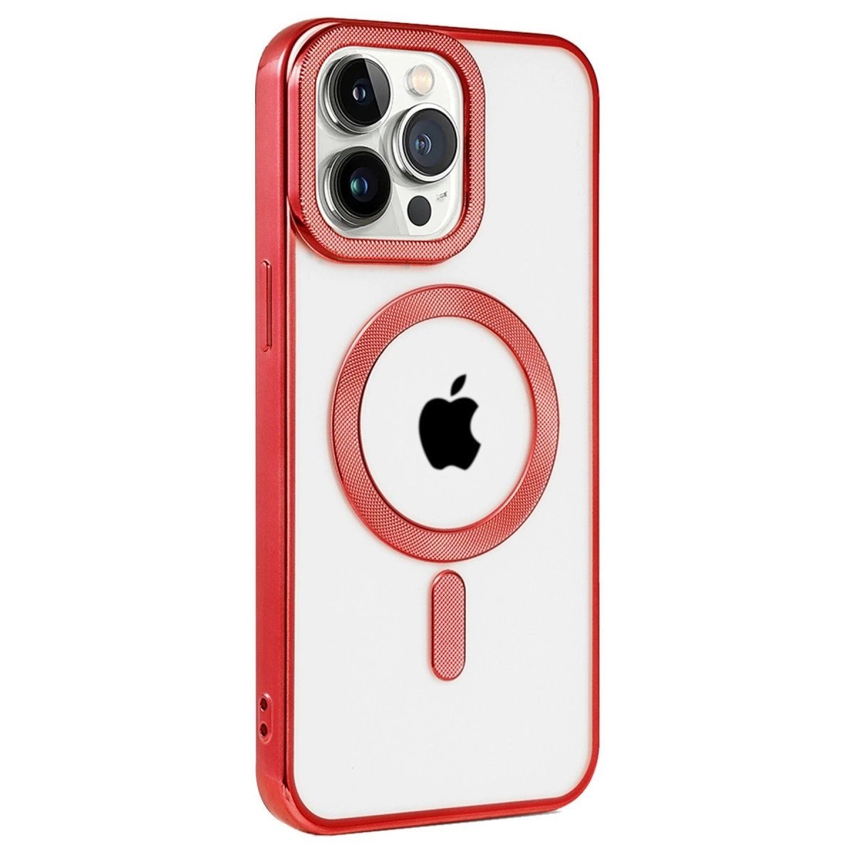 İphone 14 Pro Max Kılıf Kronos Magsafe Kapak - Kırmızı