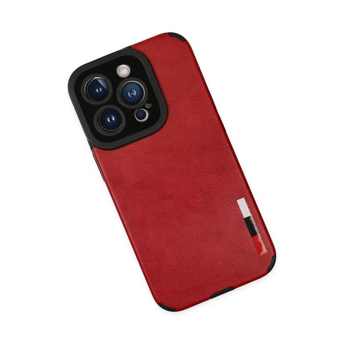 İphone 14 Pro Max Kılıf Loop Deri Silikon - Kırmızı