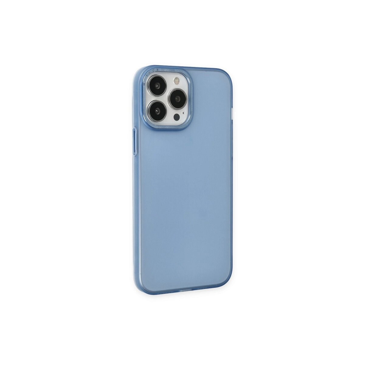 İphone 14 Pro Max Kılıf Modos Metal Kapak - Mavi