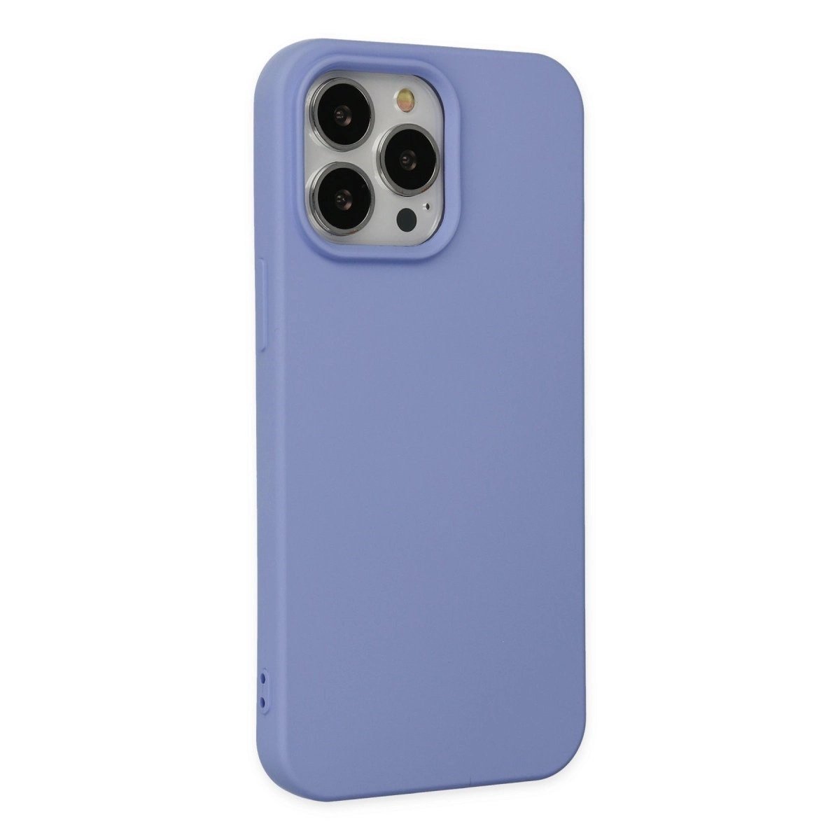 İphone 14 Pro Max Kılıf Nano İçi Kadife Silikon - Lila