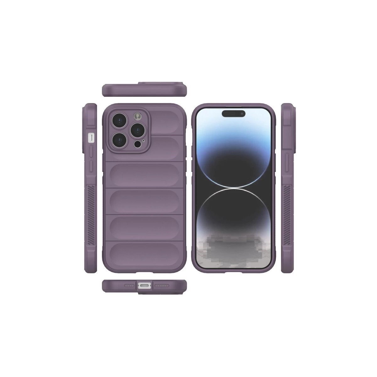 İphone 14 Pro Max Kılıf Optimum Silikon - Mor