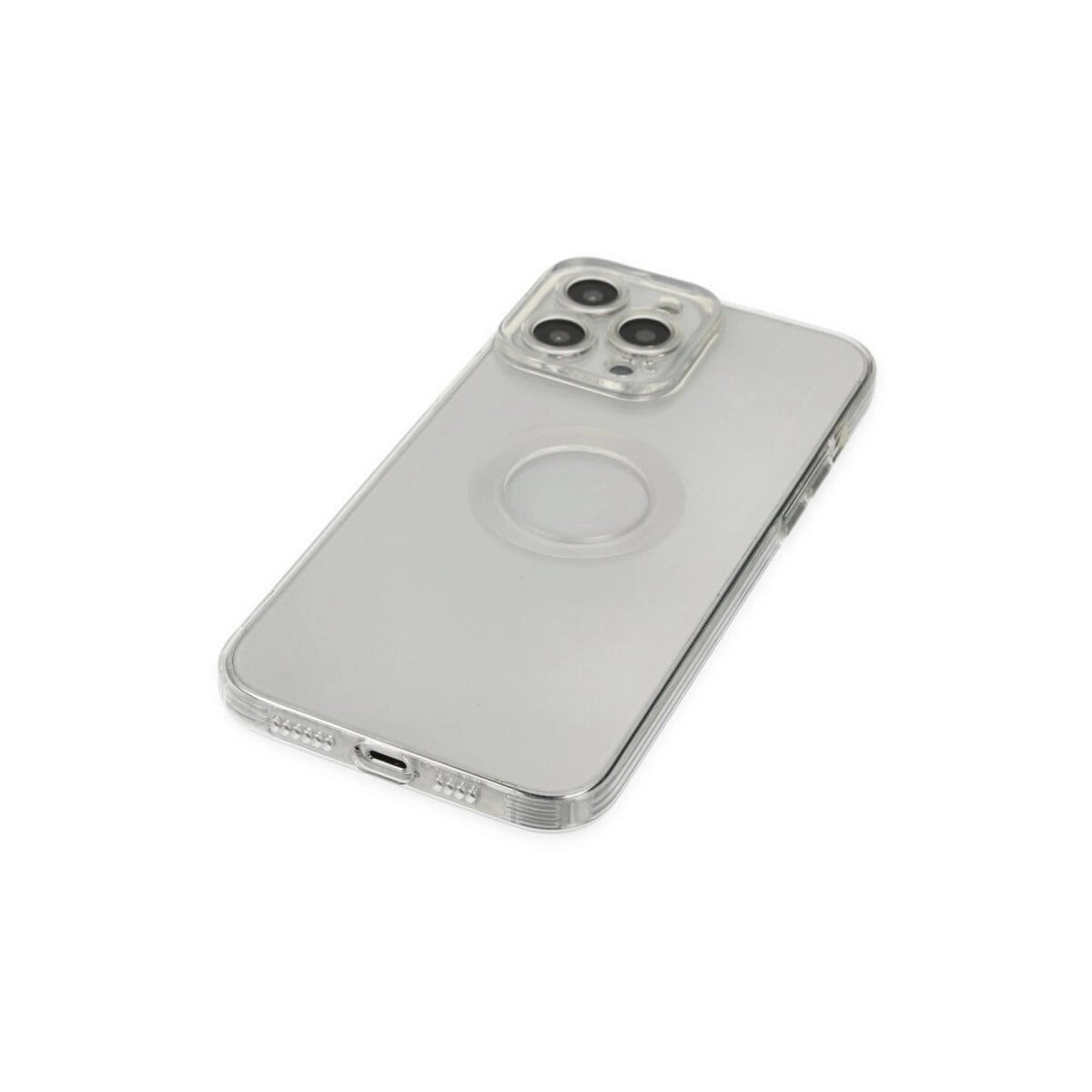 İphone 14 Pro Max Kılıf Santa Lens Silikon - Şeffaf