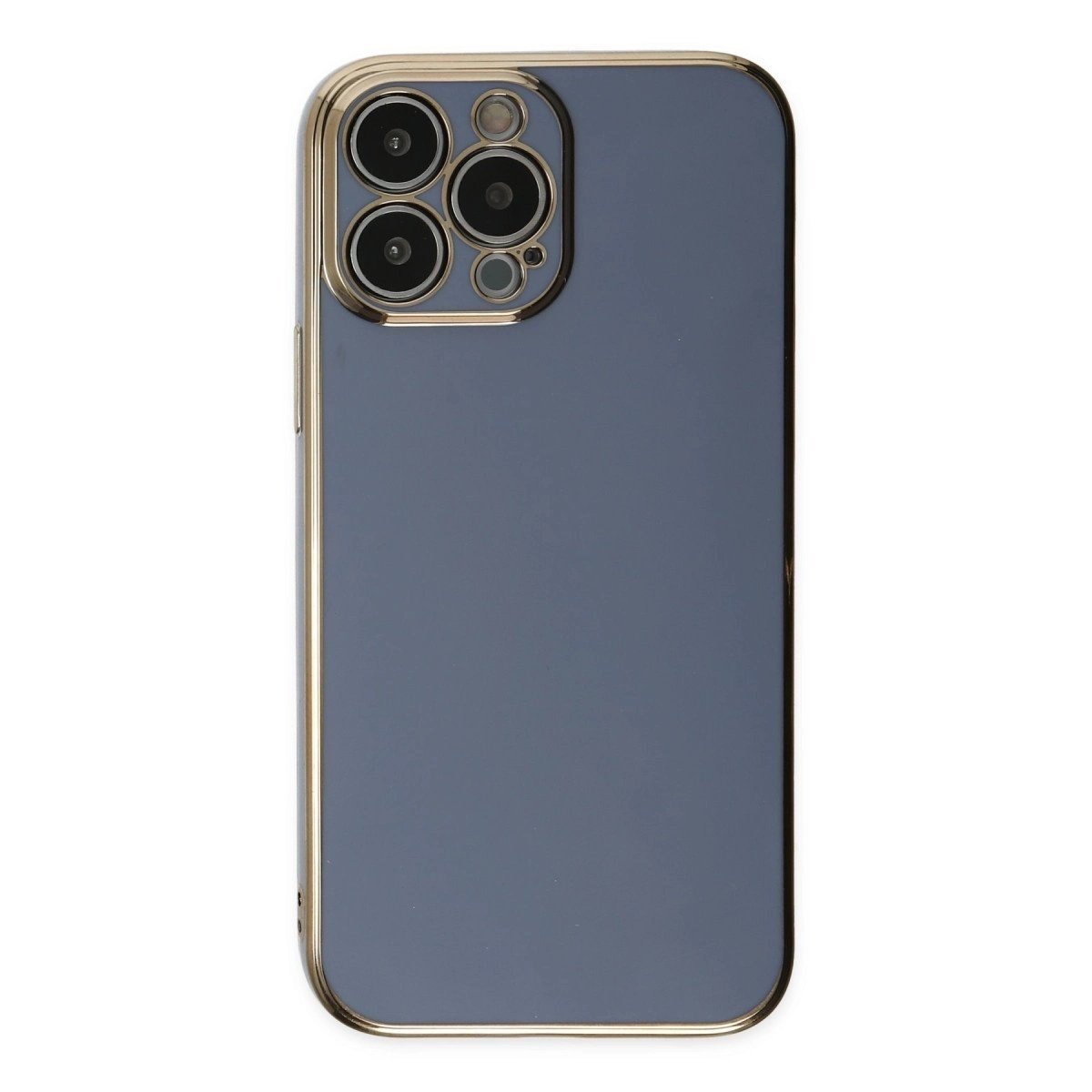 İphone 14 Pro Max Kılıf Volet Silikon - Mavi
