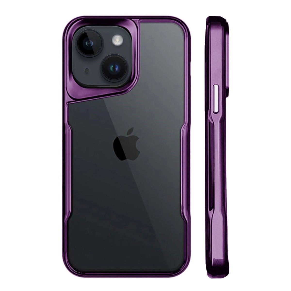 İphone 15 Kılıf Boyi Silikon Kapak - Derin Mor