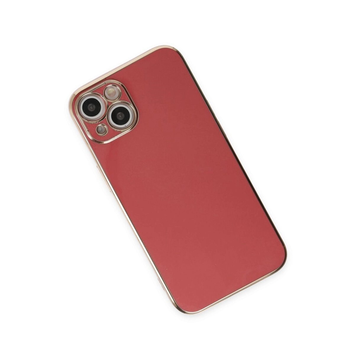 İphone 15 Kılıf Volet Silikon - Kırmızı