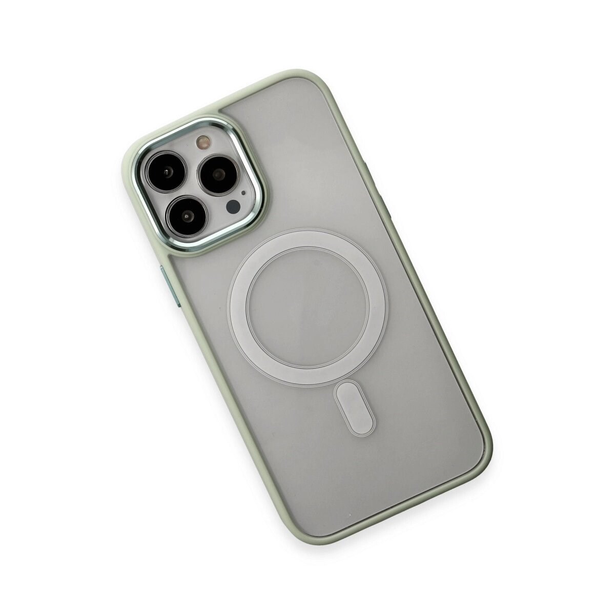 İphone 15 Pro Kılıf Room Magneticsafe Silikon - Su Yeşili