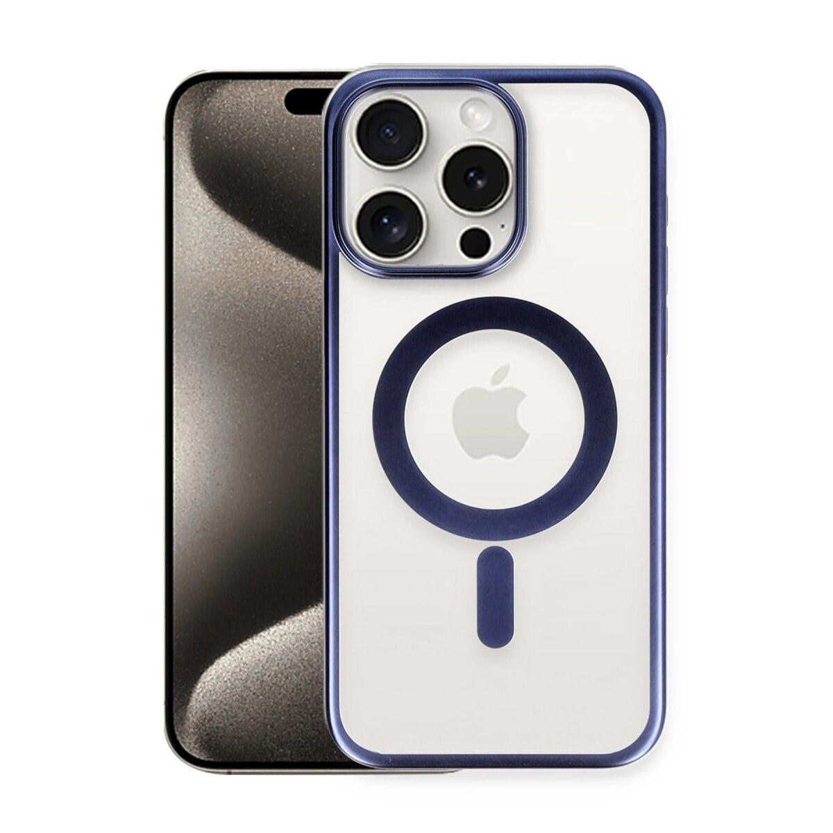 İphone 15 Pro Max Kılıf Erozi Magsafe Kapak - Lacivert