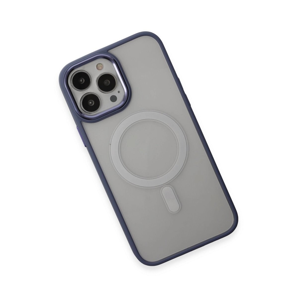 İphone 15 Pro Max Kılıf Room Magneticsafe Silikon - Sierra Blue