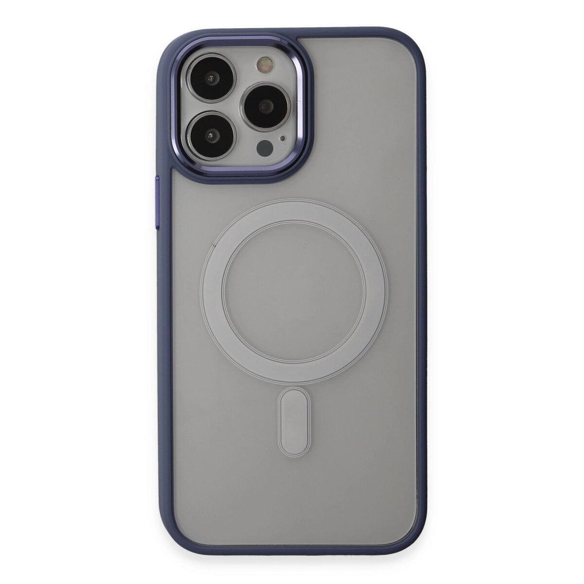 İphone 15 Pro Max Kılıf Room Magneticsafe Silikon - Sierra Blue