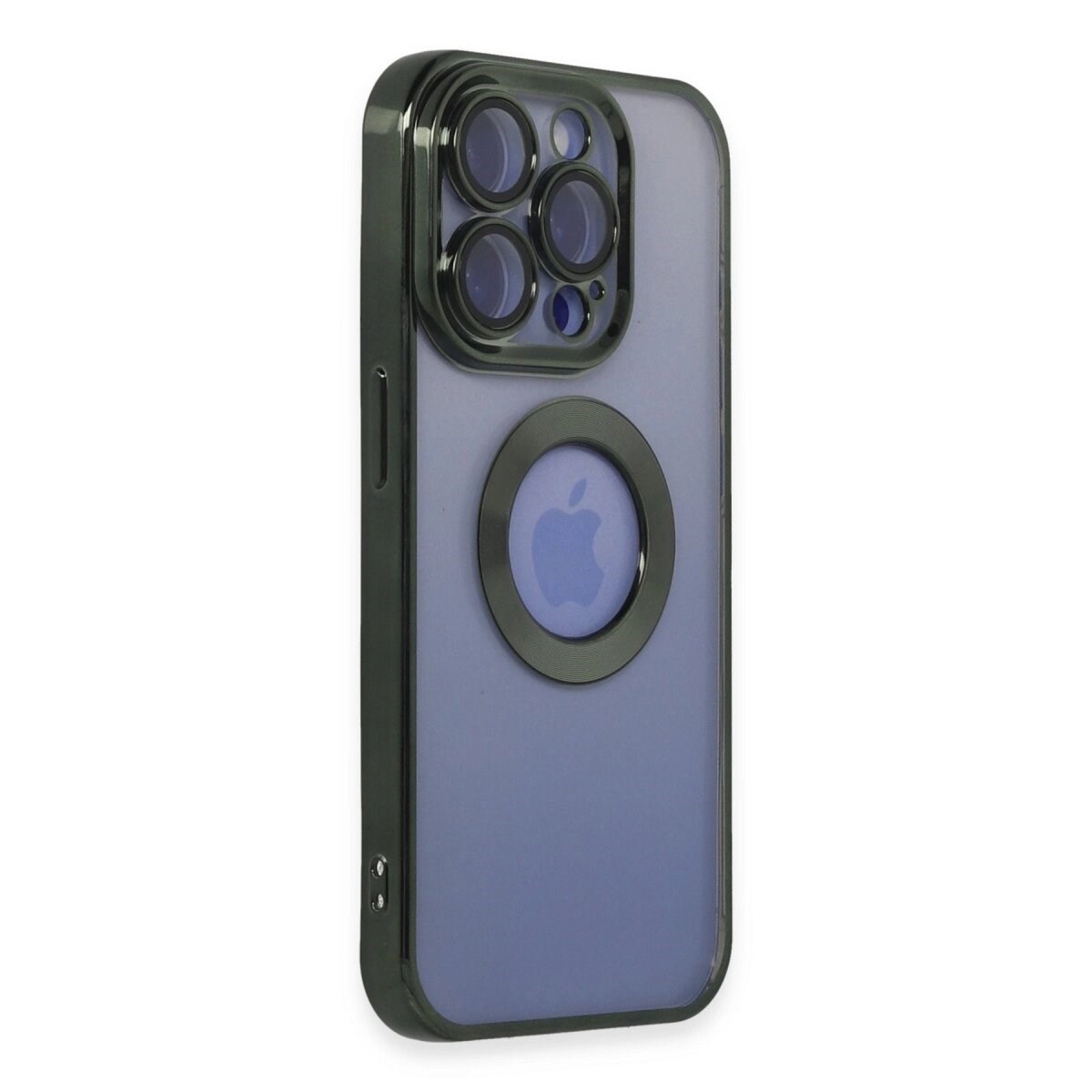 İphone 15 Pro Max Kılıf Slot Silikon - Köknar Yeşili