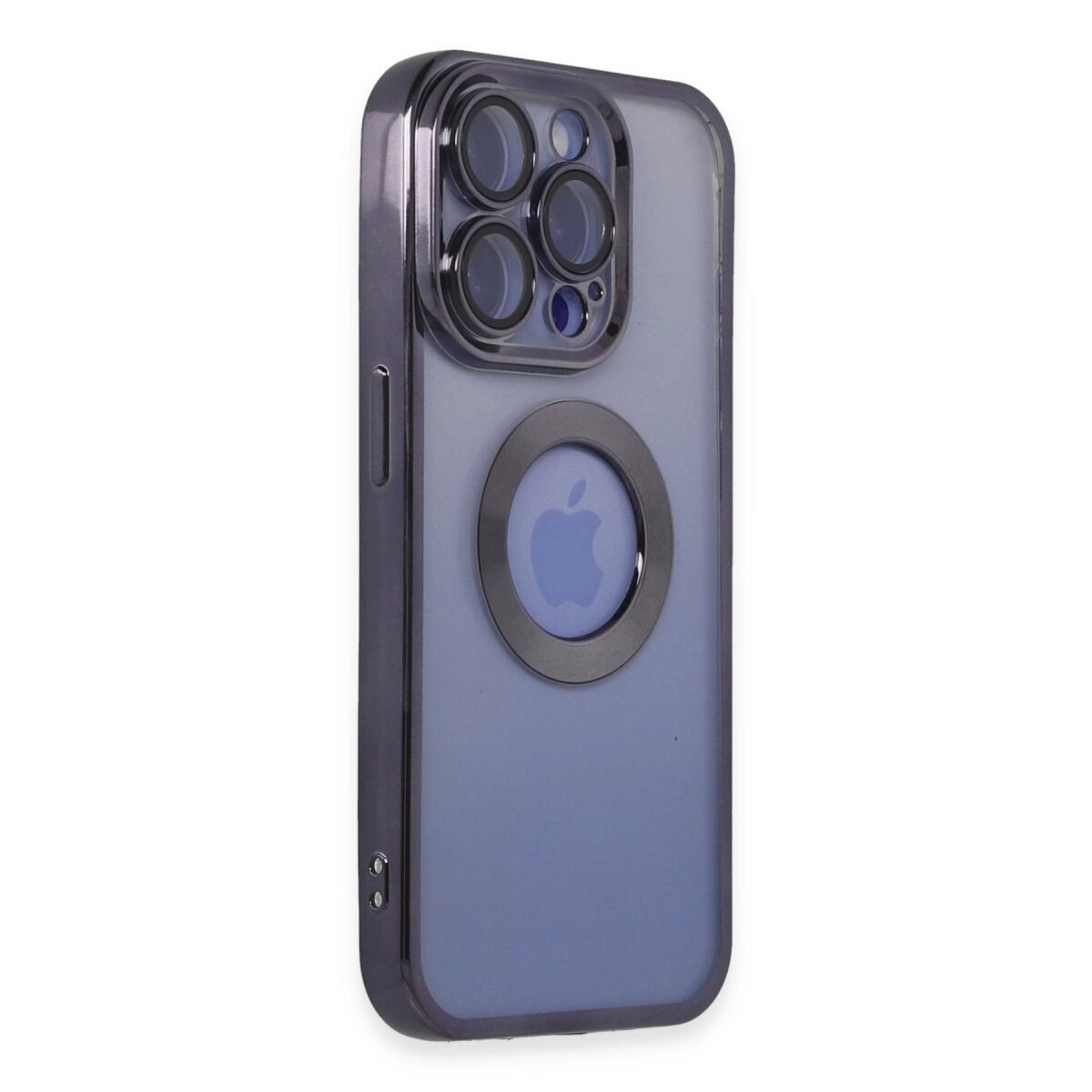 İphone 15 Pro Max Kılıf Slot Silikon - Mor