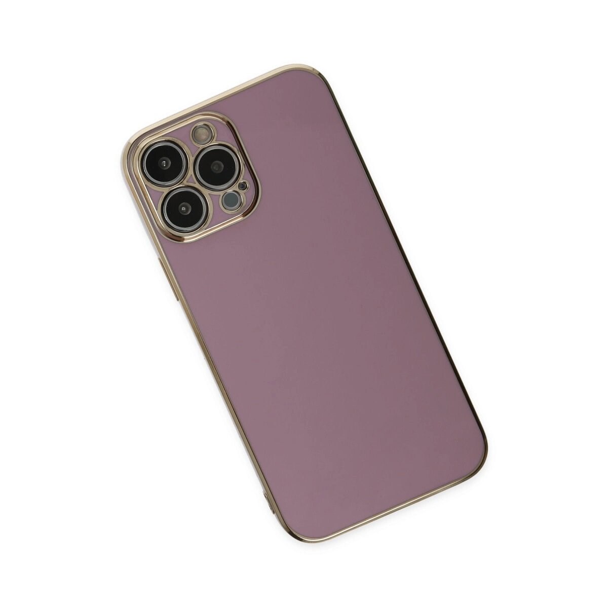 İphone 15 Pro Max Kılıf Volet Silikon - Mor