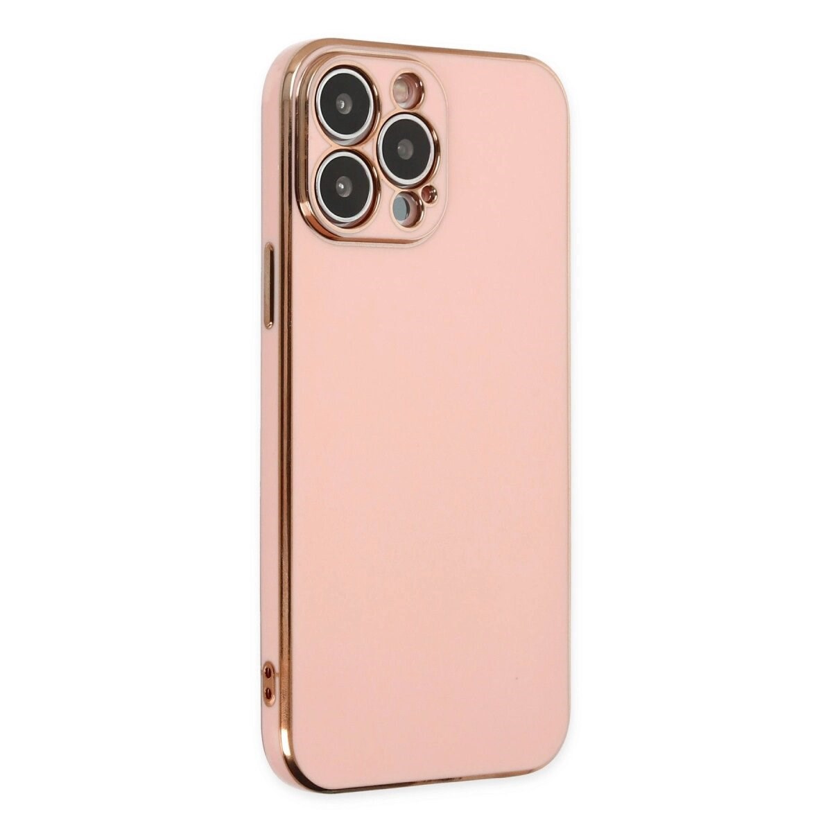 İphone 15 Pro Max Kılıf Volet Silikon - Pembe