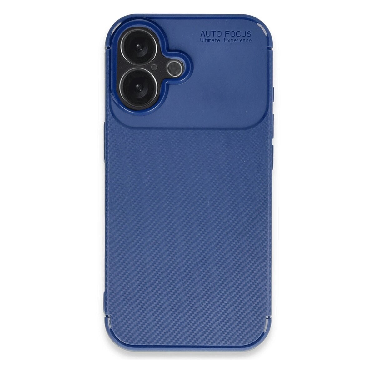 İphone 16 Plus Kılıf Auto Focus Karbon Kapak - Lacivert