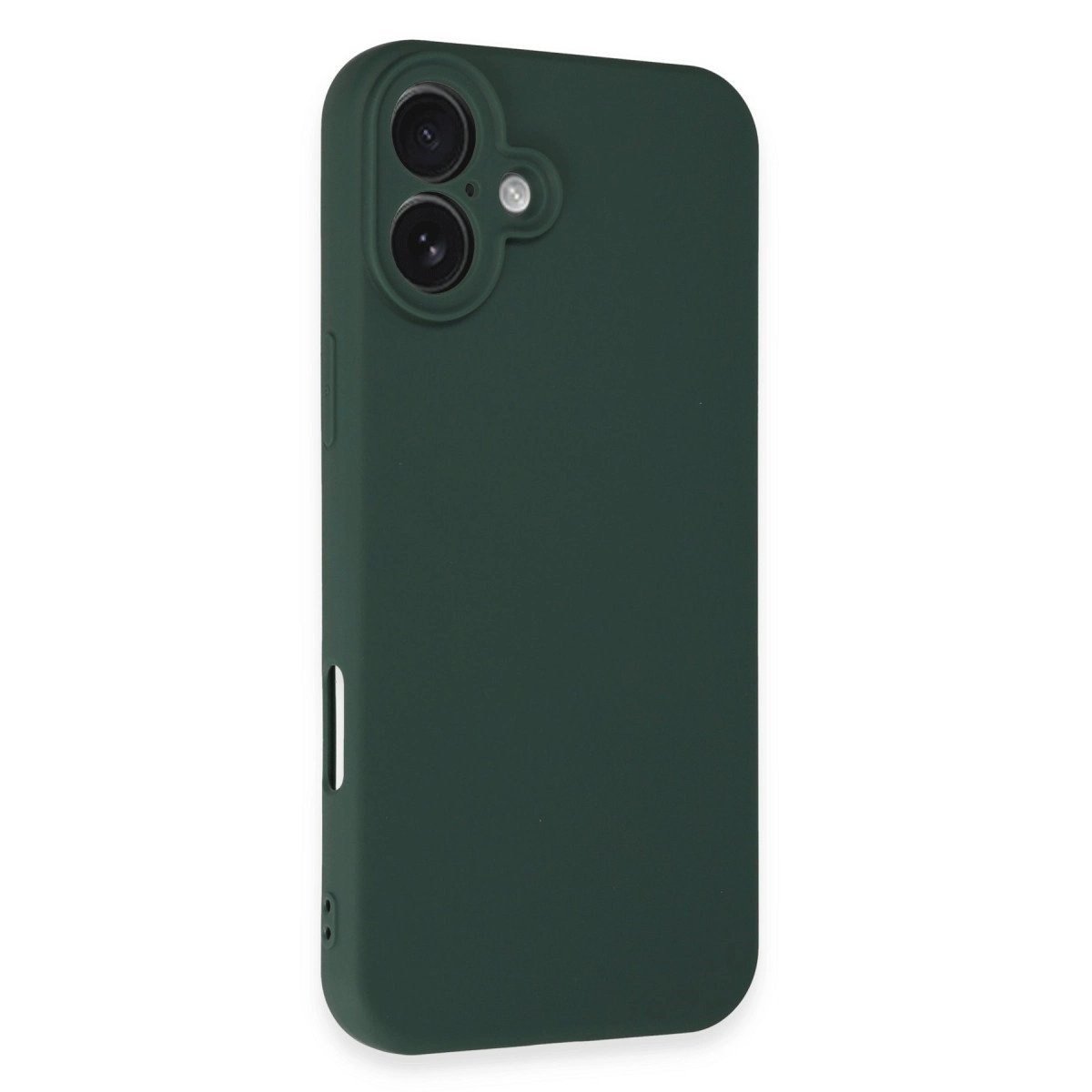 İphone 16 Plus Kılıf First Silikon - Koyu Yeşil