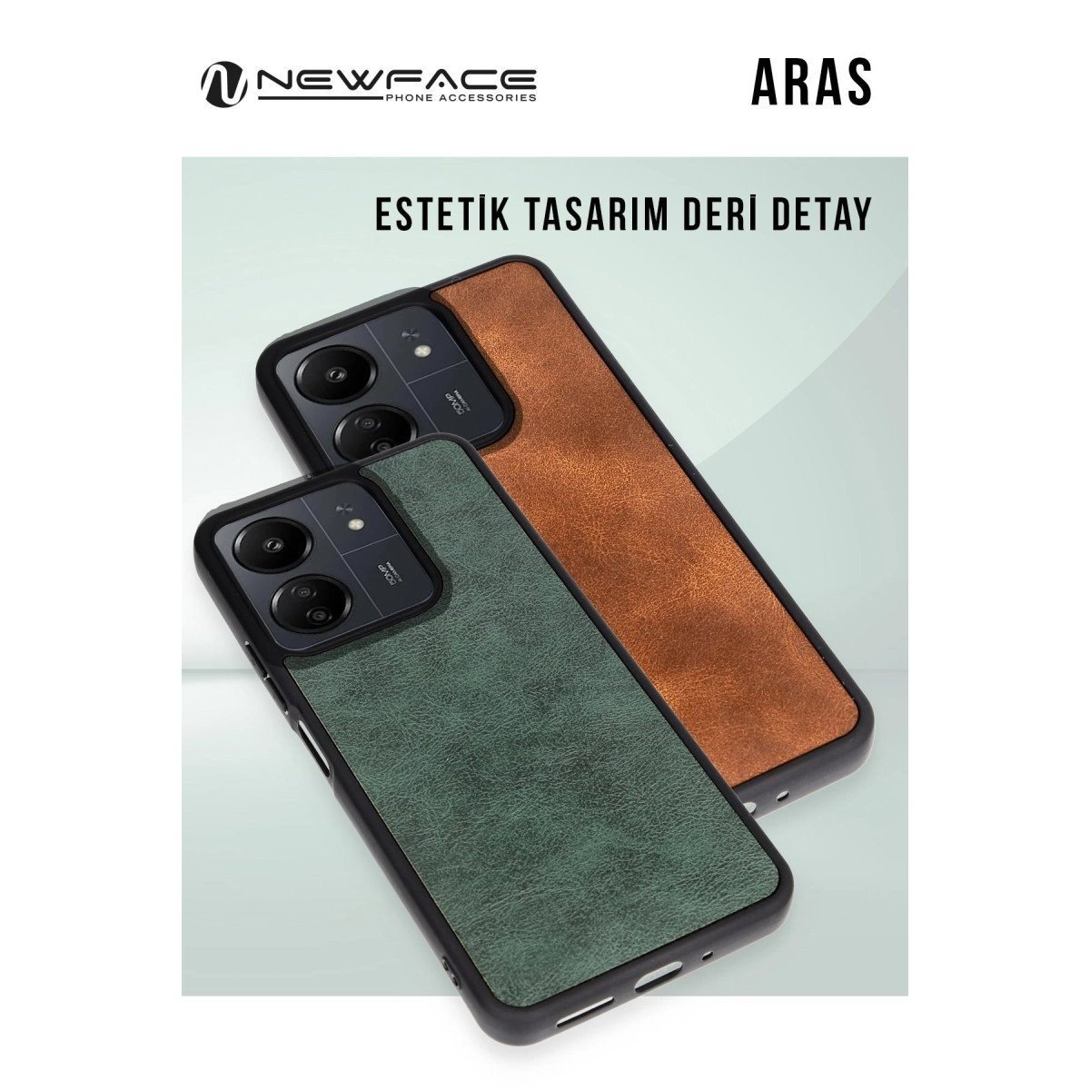 İphone 16 Pro Kılıf Aras Deri Kapak - Koyu Yeşil