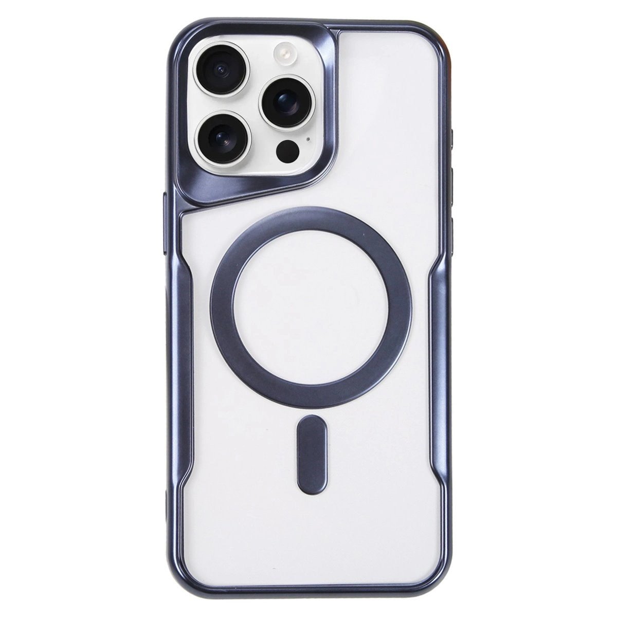 İphone 16 Pro Max Kılıf Boyi Magsafe Silikon Kapak - Lacivert
