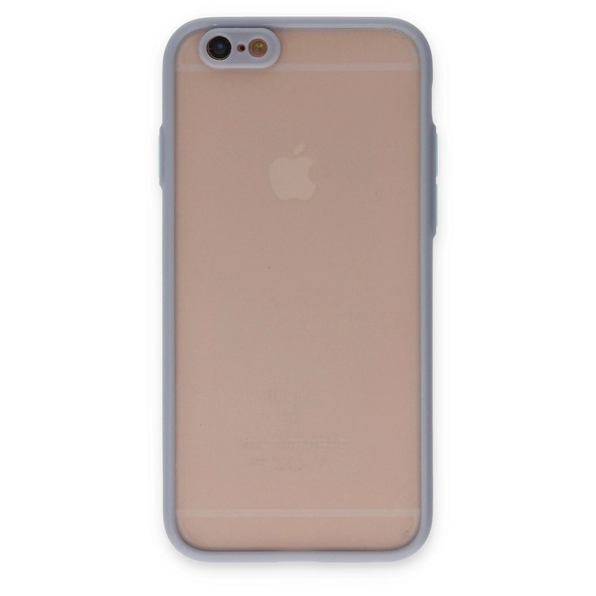 İphone 6 Kılıf Montreal Silikon Kapak - Gri