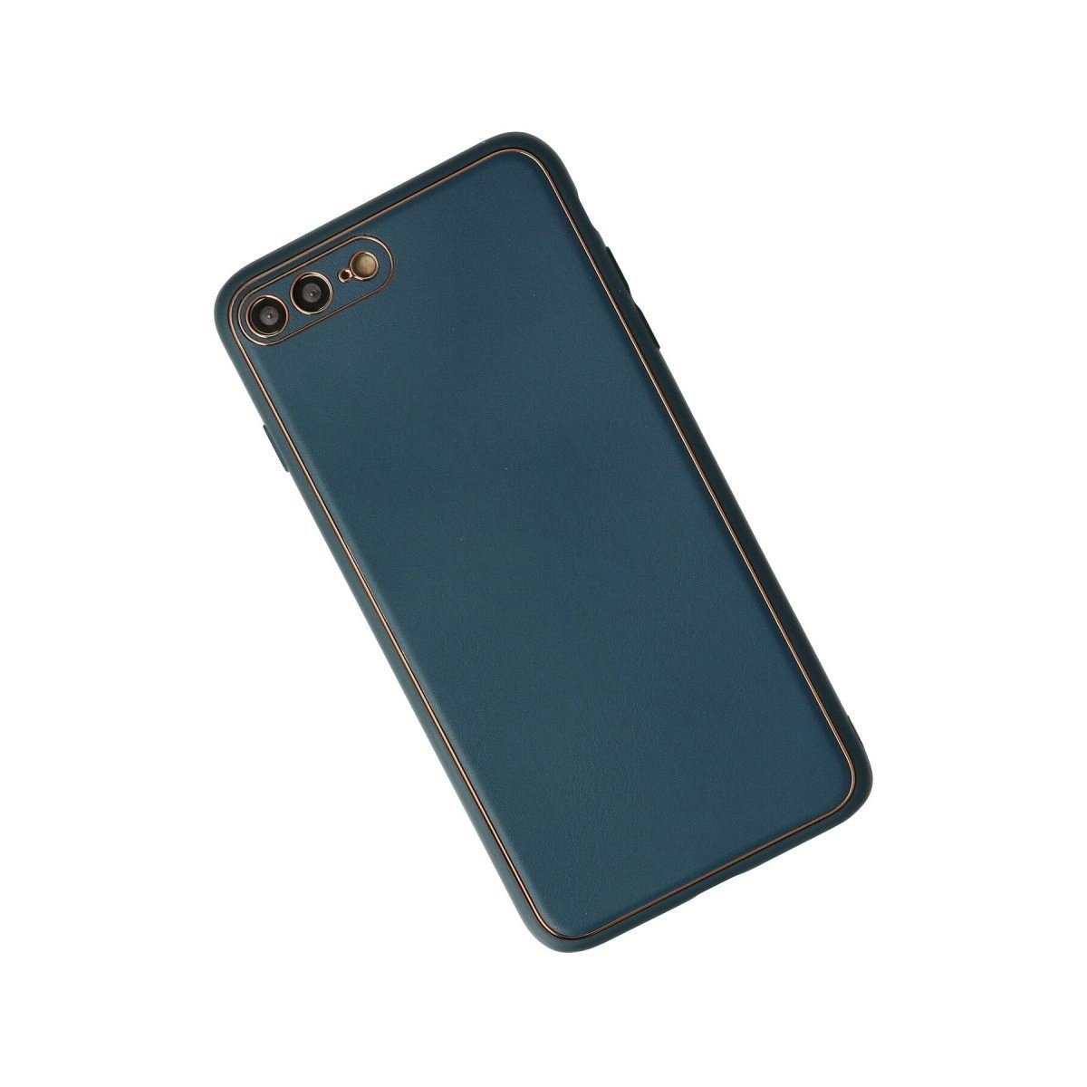 İphone 7 Plus Kılıf Coco Deri Silikon Kapak - Mavi