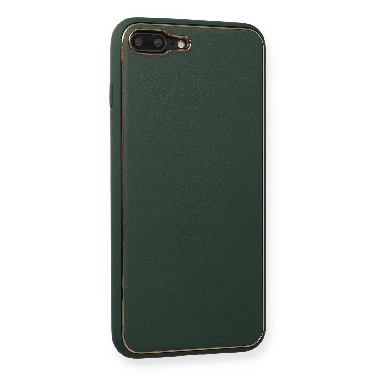 İphone 7 Plus Kılıf Coco Deri Silikon Kapak - Yeşil