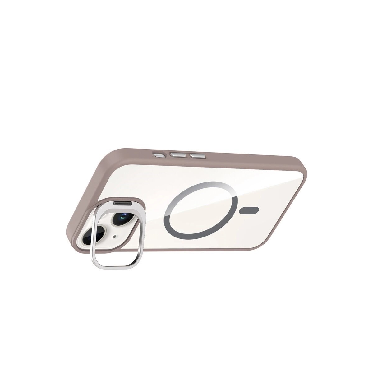 Joko Apple İphone 13 Remim Lensli Magsafe Standlı Kapak - Titan Gri
