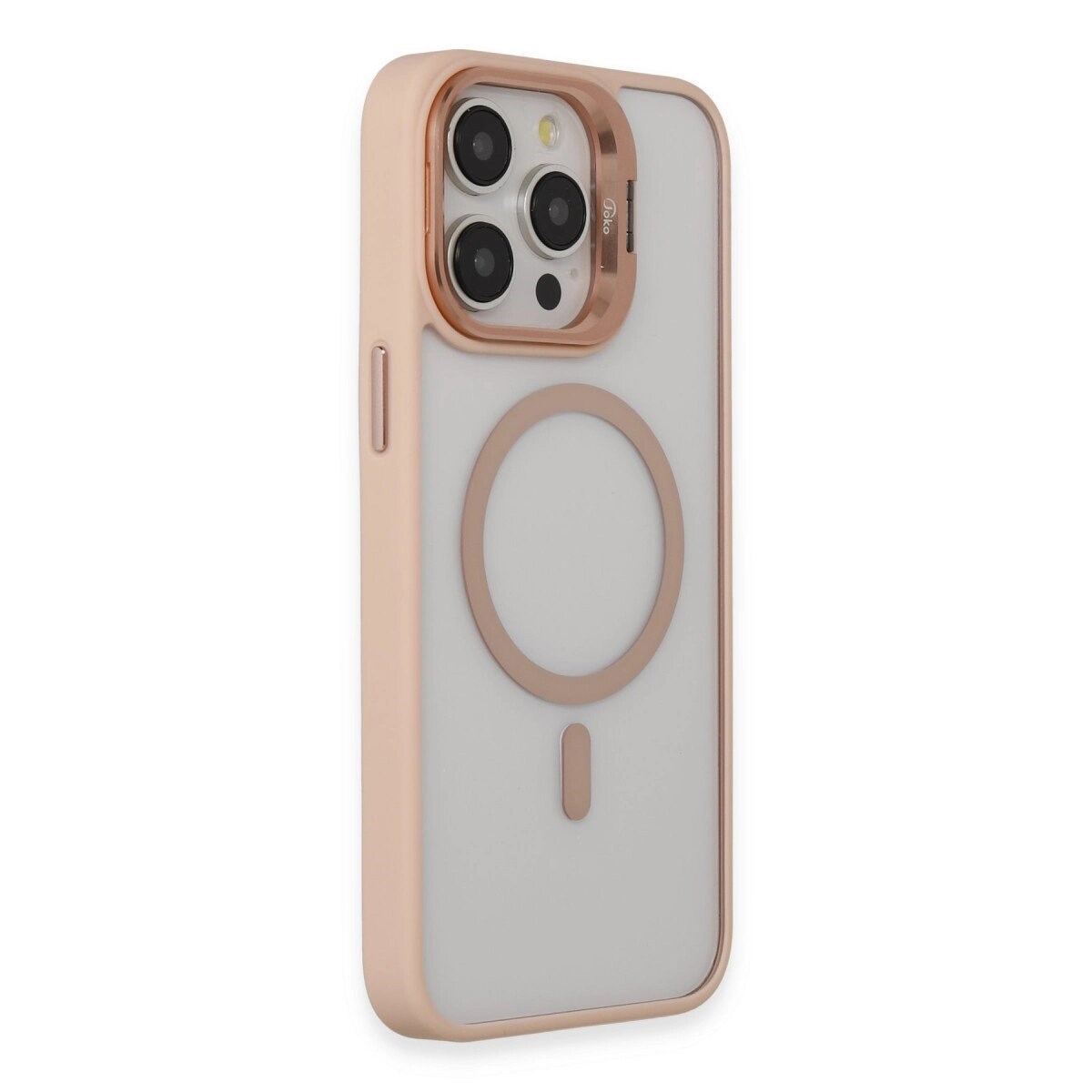Joko Apple İphone 15 Pro Kılıf Roblox Lens Magsafe Standlı Kapak - Pudra