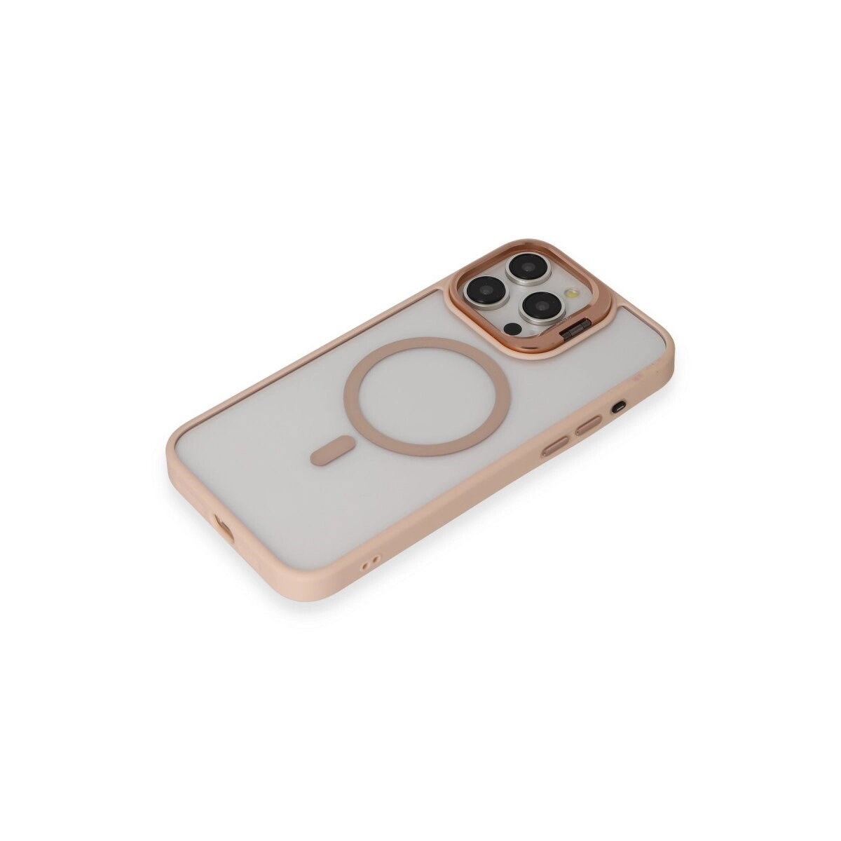Joko Apple İphone 15 Pro Kılıf Roblox Lens Magsafe Standlı Kapak - Pudra