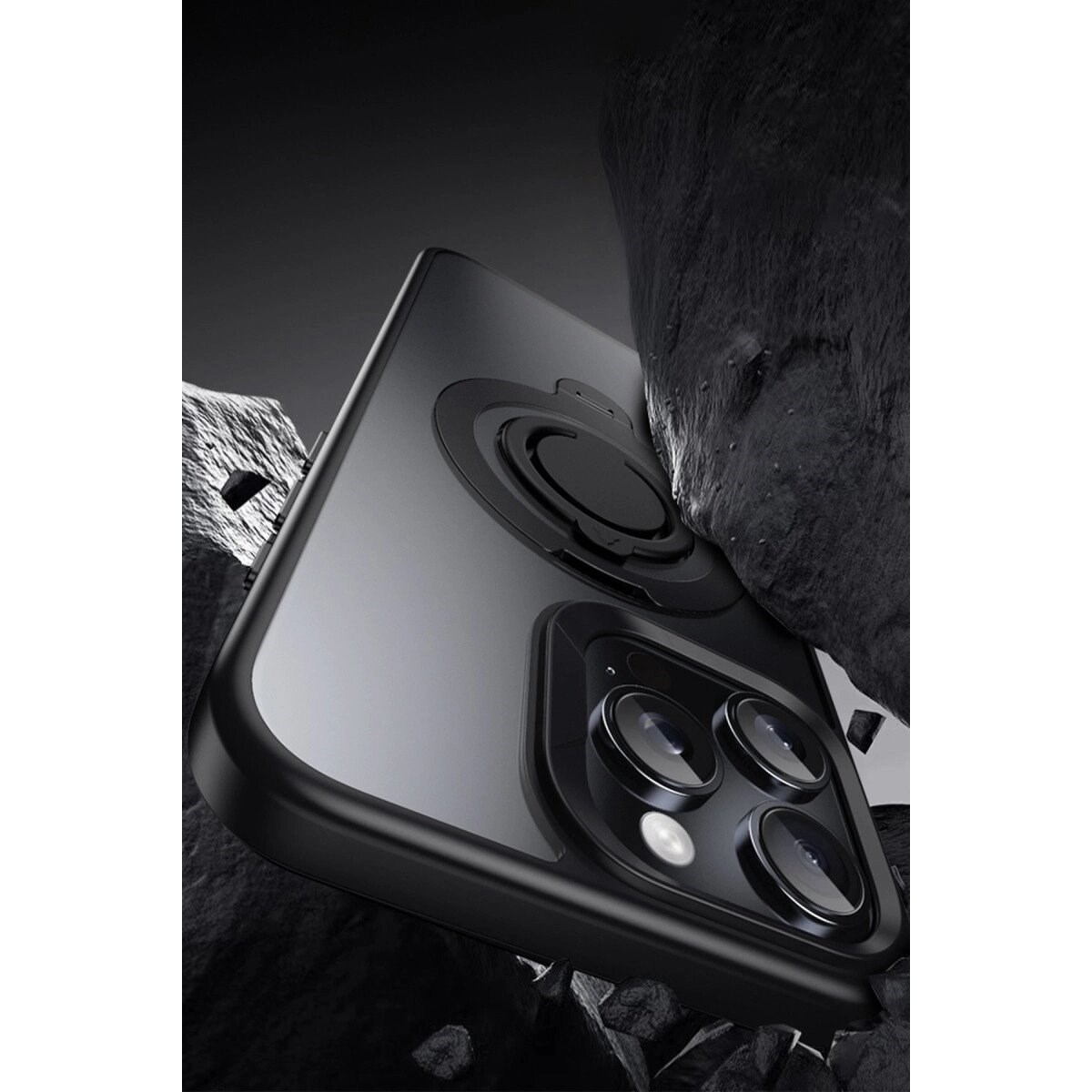 Joko Apple İphone 15 Pro Max Avatar 360 Dönen Magsafe Kapak - Titan Gri