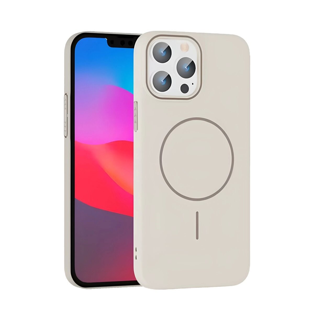 Joko Apple İphone 15 Pro Max Broş Magsafe Kapak - Krem