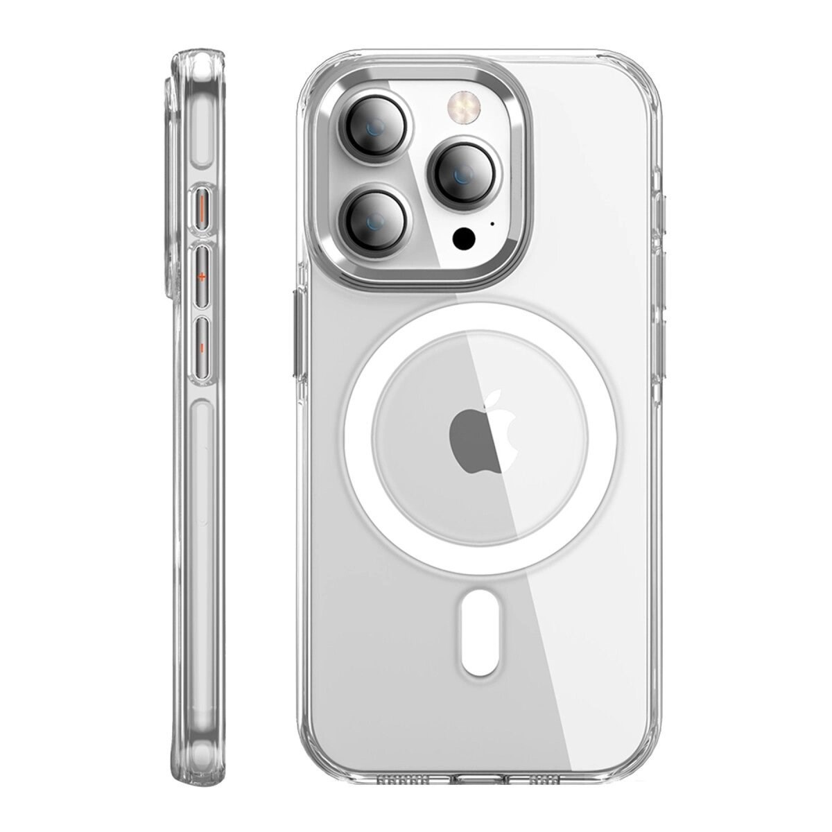 Joko Apple İphone 15 Pro Max Kılıf Crystal Magsafe Kapak - Şeffaf