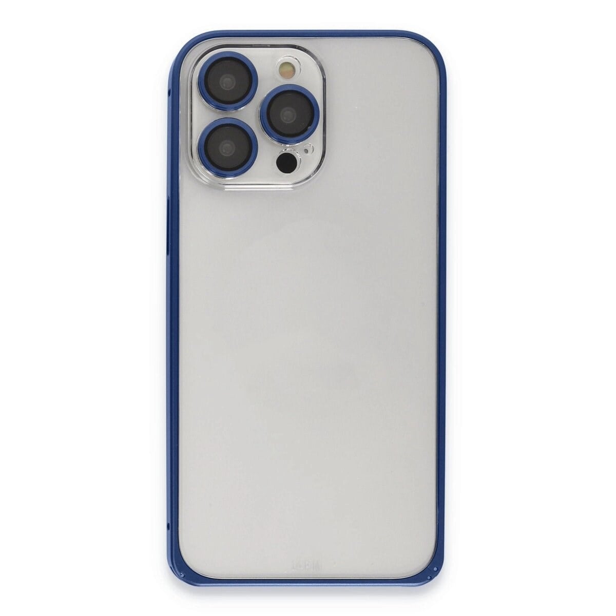 Joko Apple İphone 15 Pro Max Metal Bumper Mat Kapak - Lacivert