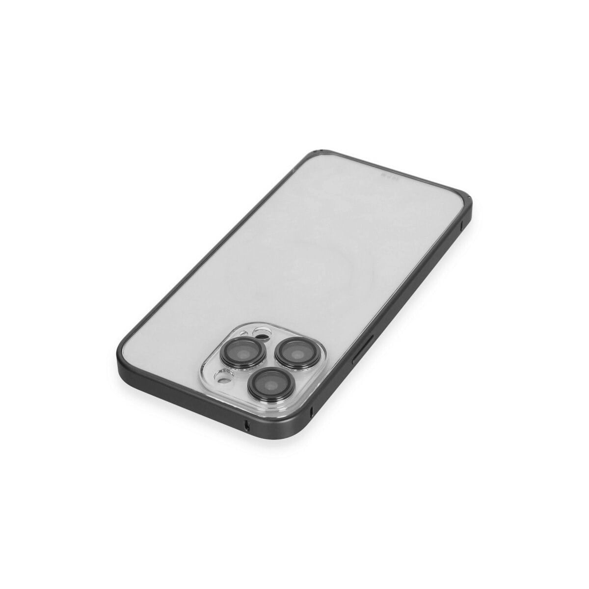Joko Apple İphone 15 Pro Metal Bumper Mat Kapak - Siyah