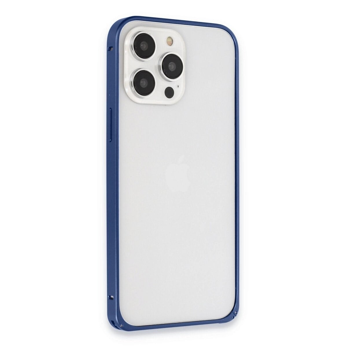 Joko Apple İphone 15 Pro Metal Bumper Mat Kapak - Lacivert