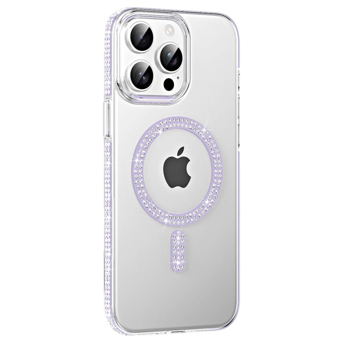 Joko Apple İphone 15 Pro Move Taşlı Magsafe Kapak - Lila
