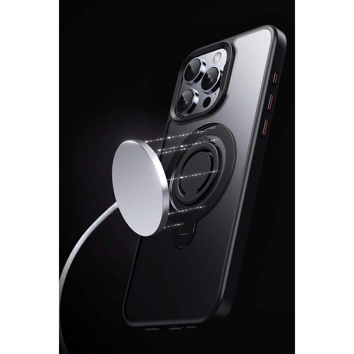 Joko Apple İphone 16 Avatar 360 Dönen Magsafe Kapak - Lacivert