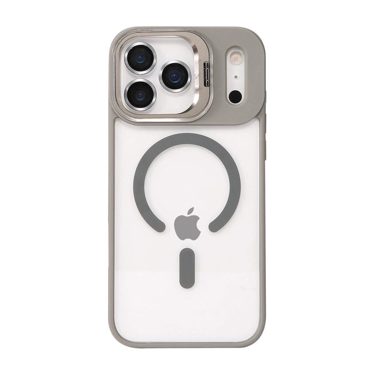 Joko Apple İphone 17 Pro Remim Lensli Magsafe Standlı Kapak - Titan Gri