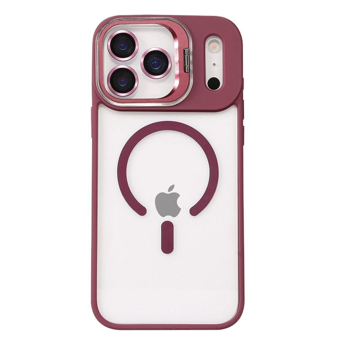 Joko Apple İphone 17 Pro Remim Lensli Magsafe Standlı Kapak - Bordo
