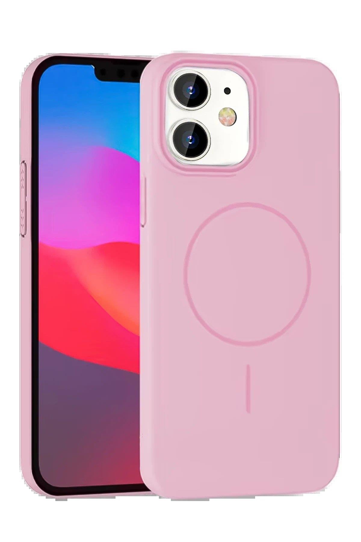 Joko iPhone 11 Broş Magsafe Kapak - Pembe