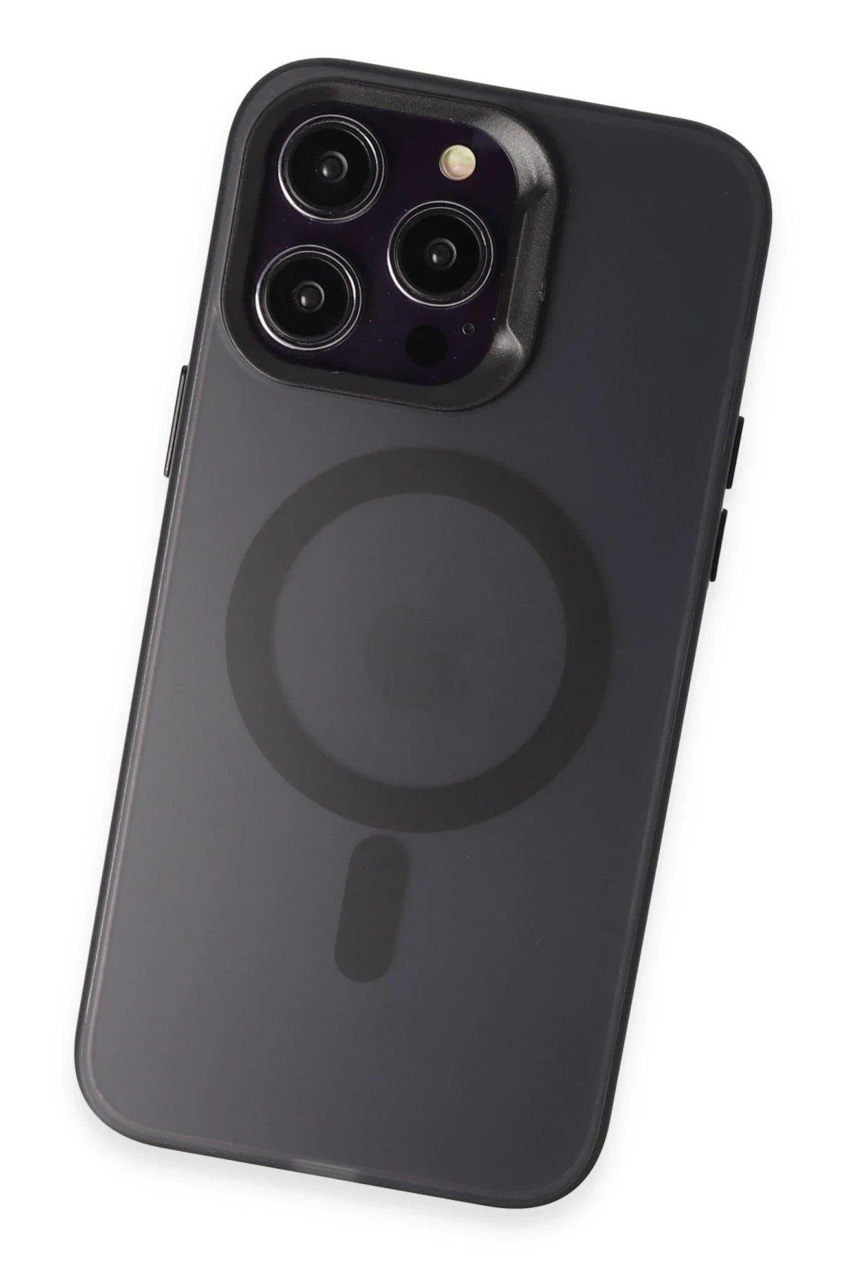 Joko iPhone 13 Pro Max Kılıf Mateks Magsafe Kapak - Siyah