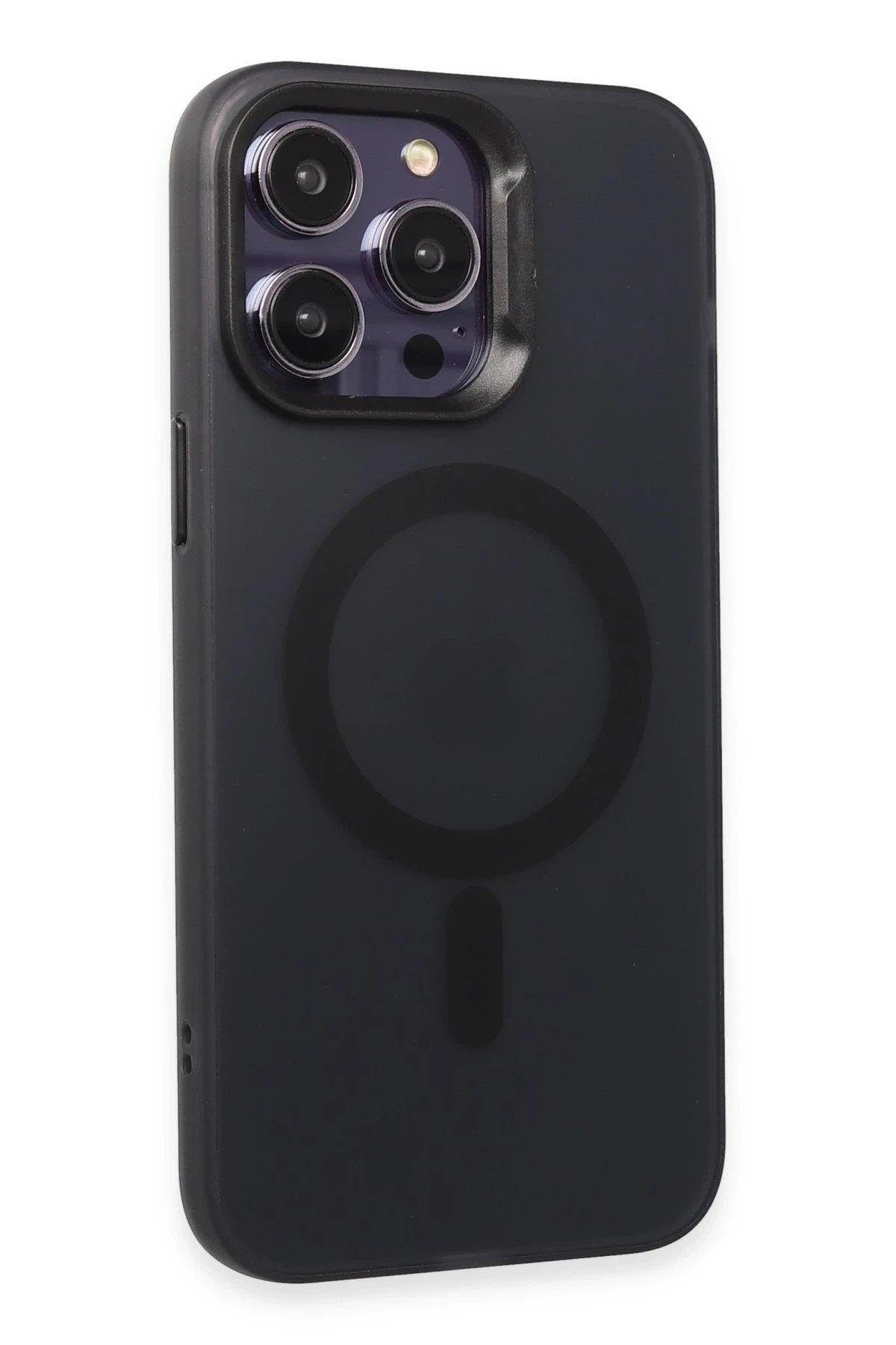 Joko iPhone 13 Pro Max Kılıf Mateks Magsafe Kapak - Siyah