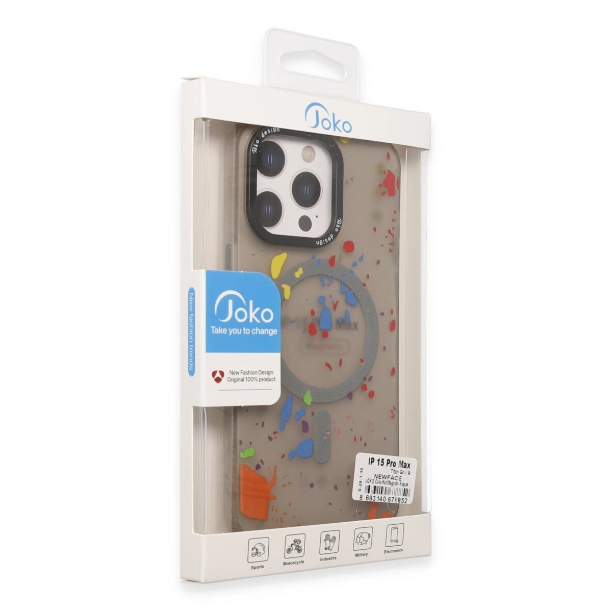 Joko İphone 14 Pro Colorful Magsafe Kapak - Siyah